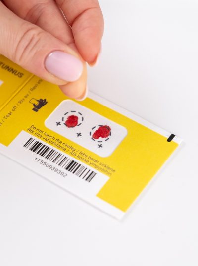 Hjemmetest, blodprøve fra Bodymarkers. FOTO