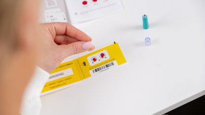 Blodprøvekort fra Bodymarkers. FOTO